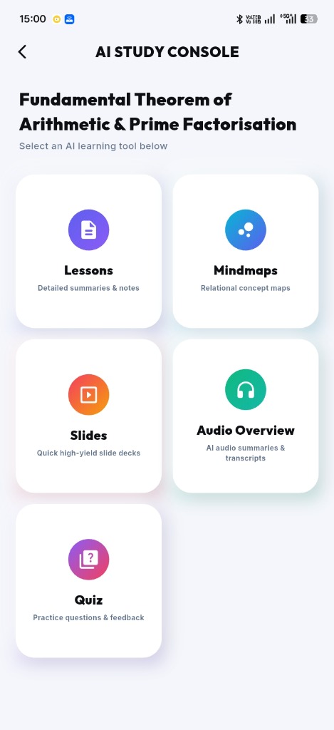 AI Study Console